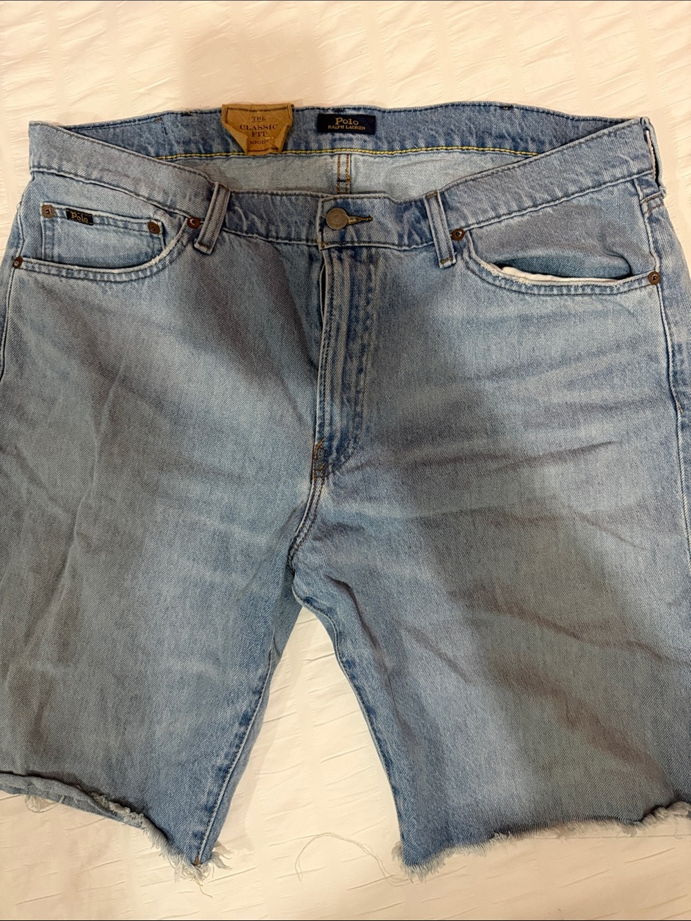 Polo by Ralph Lauren Light Wash Denim Cutoff Men's Shorts